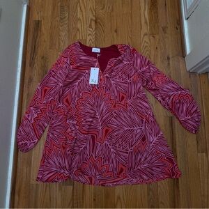 The Impeccable Pig Red and Pink Mini Dress